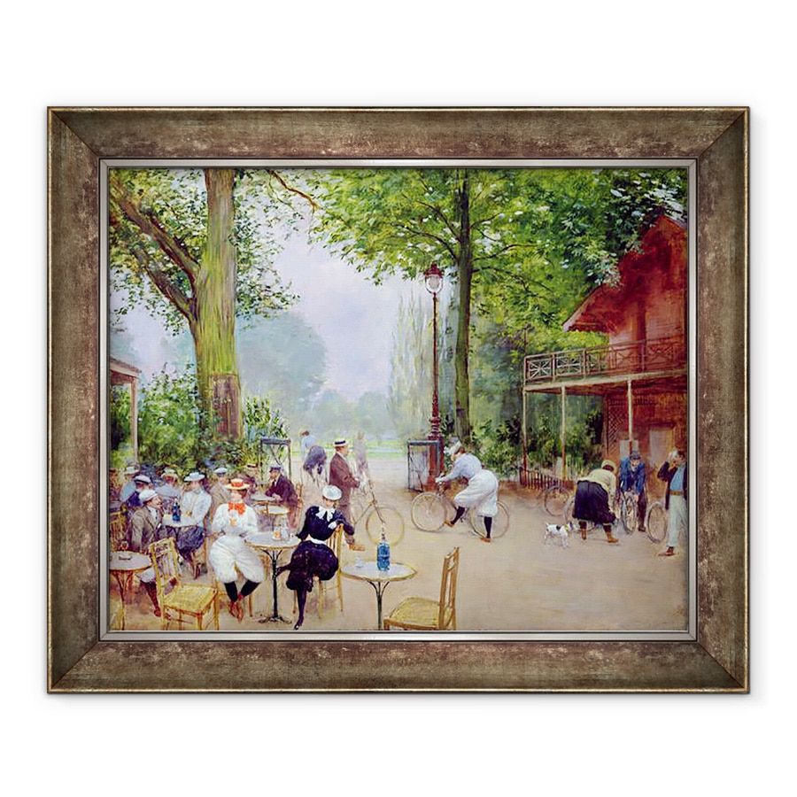 Tablou inramat - Jean Beraud - Chalet du Cycle in Bois de Boulogne, 70 x 85 cm