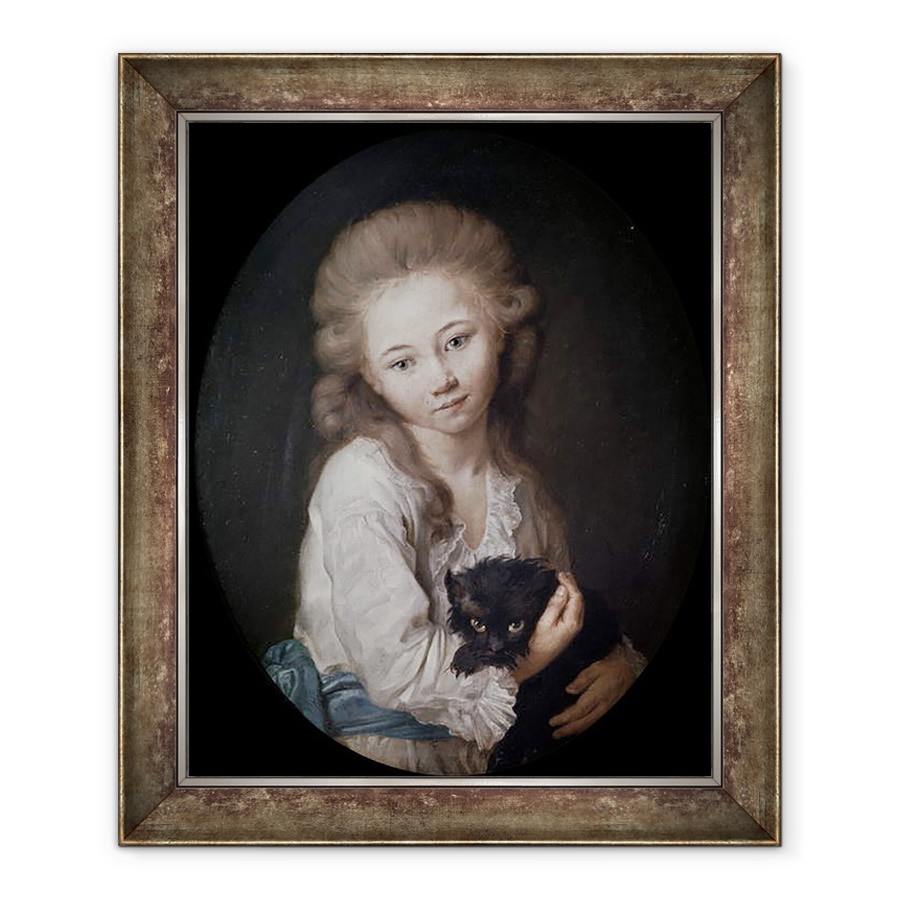 Tablou inramat - Jean Baptiste Greuze - Esprit de Baculard dArnaud, 70 x 85 cm