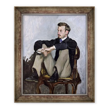 Tablou inramat - Jean Frederic Bazille - Portret De Auguste Renoir 1841-1919, 50 x 60 cm Tablou inramat - Jean Frederic Bazille - Portret De Auguste Renoir 1841-1919, 50 x 60 cm