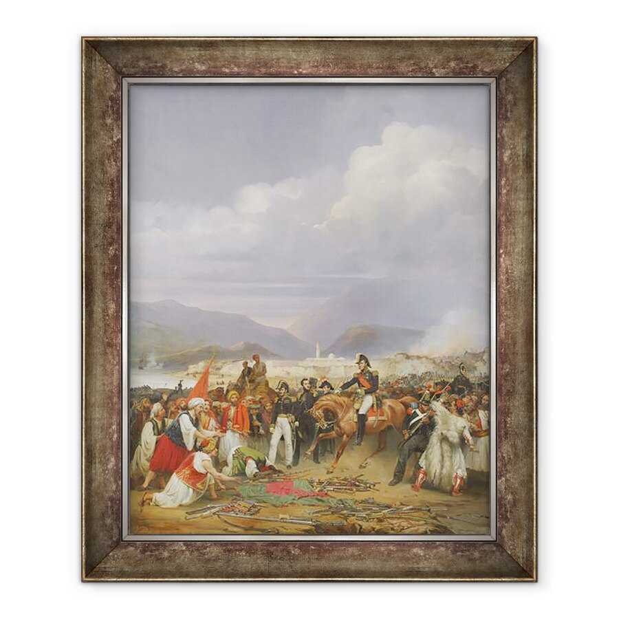 Tablou inramat - Jean Charles Langlois - Capturarea Castelului Morea, 30 octombrie 1828, 70 x 85 cm