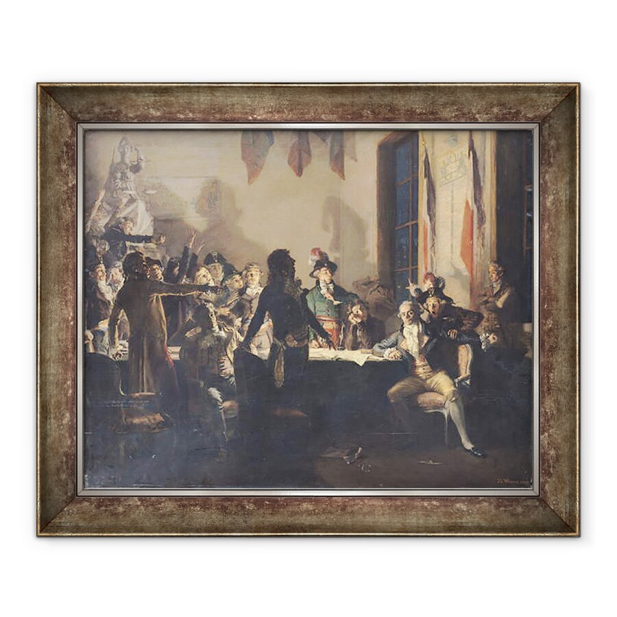 Tablou inramat - Jean Joseph Weerts - Noaptea celui de-al 8-lea si al 9-lea Thermidor, 90 x 110 cm