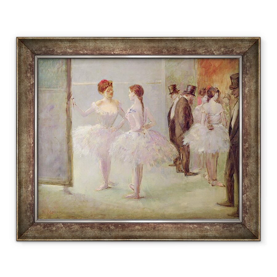 Tablou inramat - Jean Louis Forain - Dansatori in aripi la Opera, 50 x 60 cm