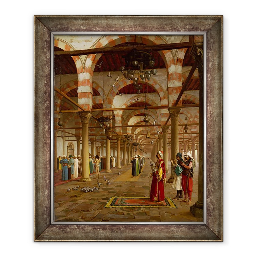Tablou inramat - Jean Leon Gerome - Rugaciunea in Moschee, 70 x 85 cm