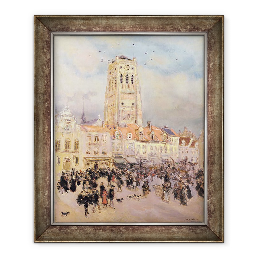 Tablou inramat - Jean Francois Raffaelli - Orasul de Nord, 70 x 85 cm