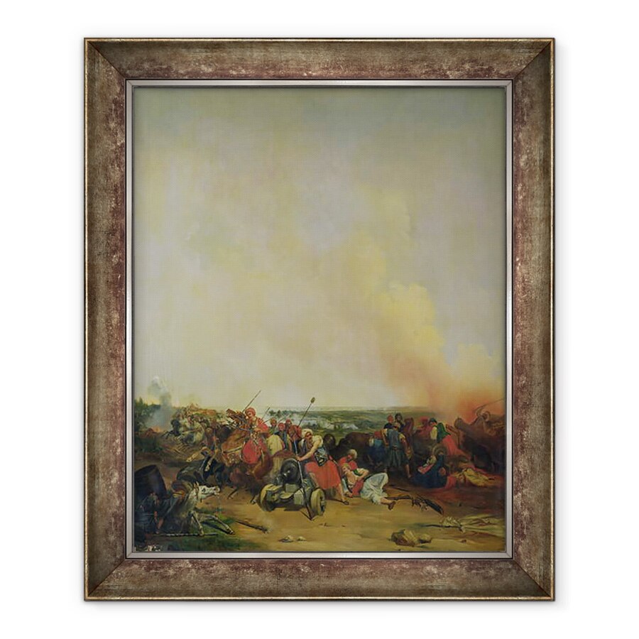 Tablou inramat - Jean-Baptiste-Prudent Carbillet - Batalia de la Sidi-Ferruch, 70 x 85 cm