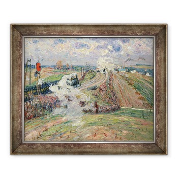Tablou inramat - Jean Baptiste Armand Guillaumin - Cele Doua Trenuri, 90 x 110 cm Tablou inramat - Jean Baptiste Armand Guillaumin - Cele Doua Trenuri, 90 x 110 cm