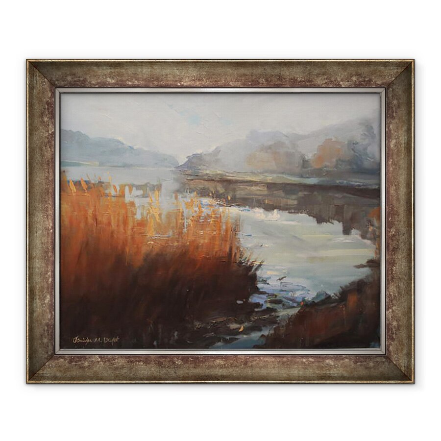 Tablou inramat - Jennifer Wright - Batson Creek Salcombe, Toamna. Ulei pe panza, 70 x 85 cm