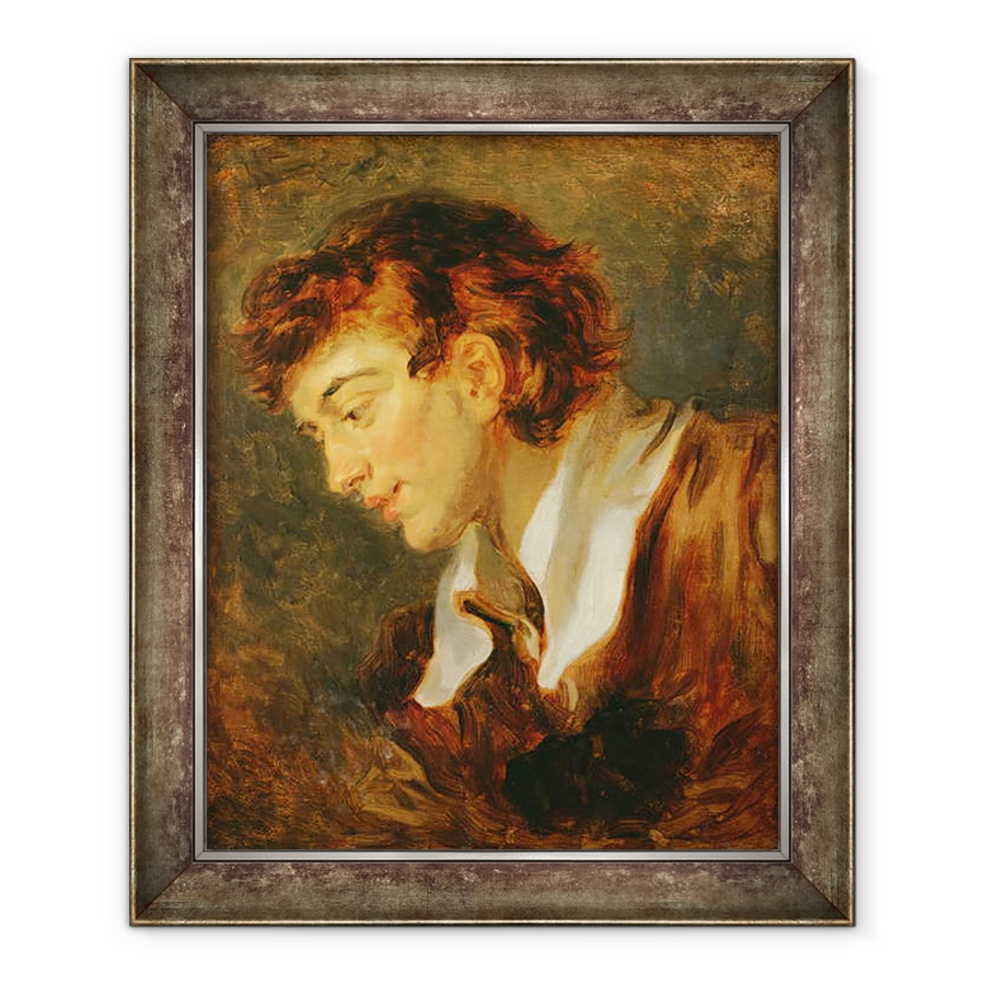 Tablou inramat - Jean-Honore Fragonard - seful unui tanar, 70 x 85 cm