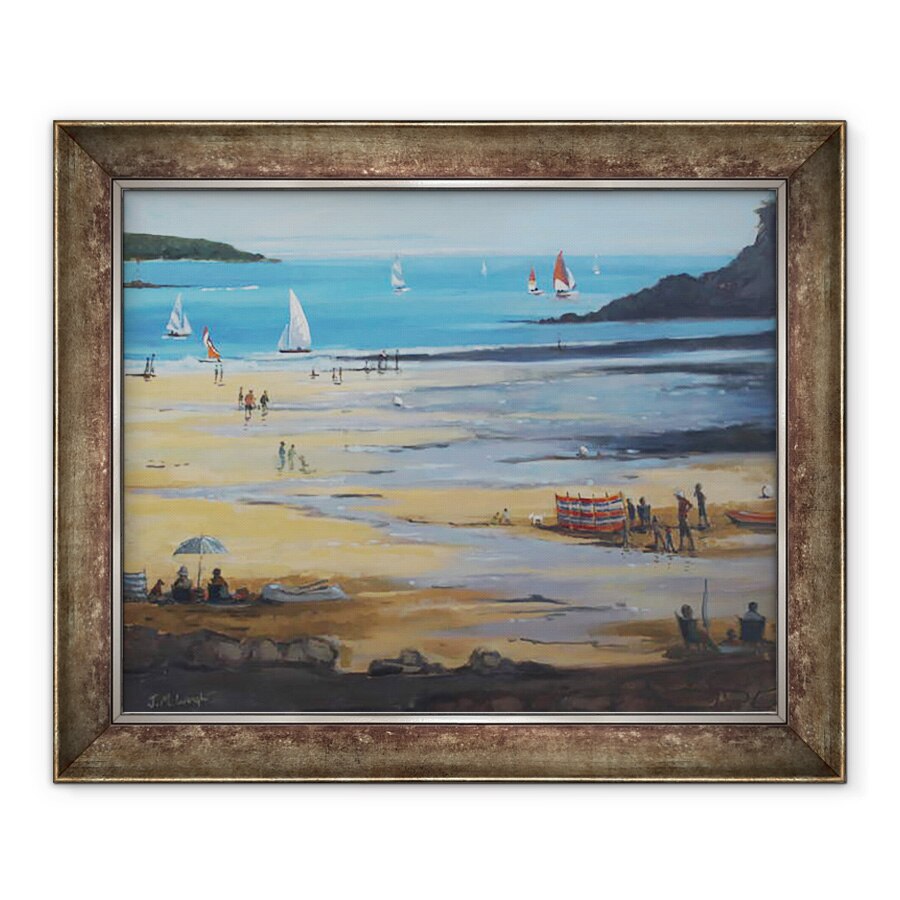 Tablou inramat - Jennifer Wright - Nisipurile de Nord Salcombe I, 70 x 85 cm