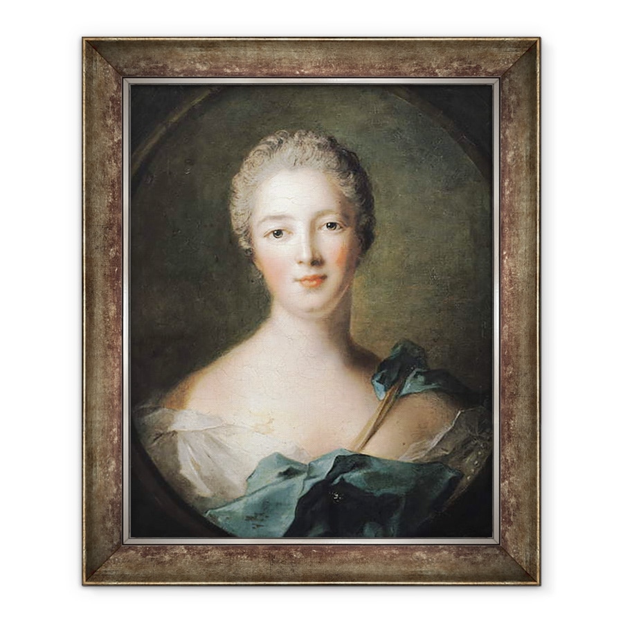 Tablou inramat - Jean-Marc Nattier - Madame de Pompadour 1721-64 1748, 70 x 85 cm