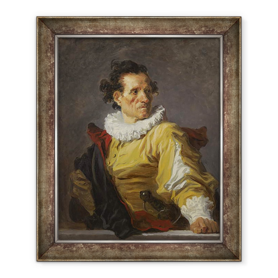 Tablou inramat - Jean-Honore Fragonard - Razboinicul Portret Fantezie, 70 x 85 cm