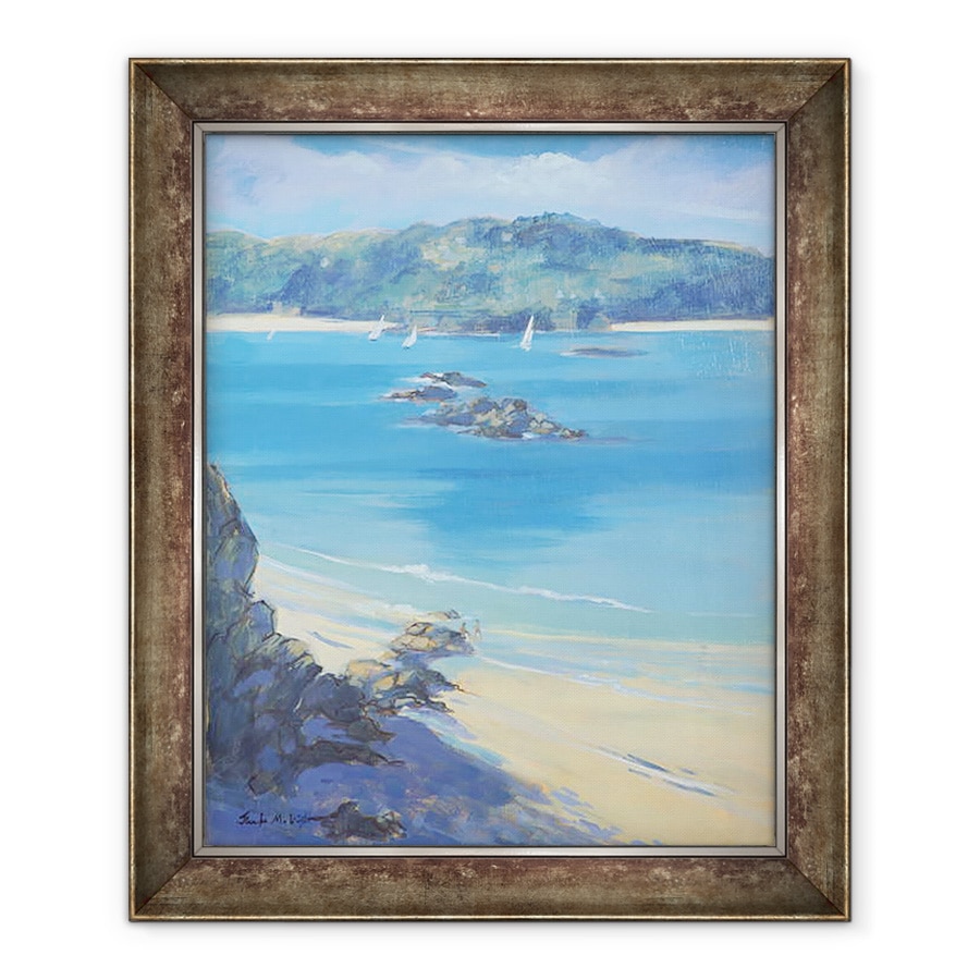 Tablou inramat - Jennifer Wright - Salcombe - Distractie pe plaja, 70 x 85 cm