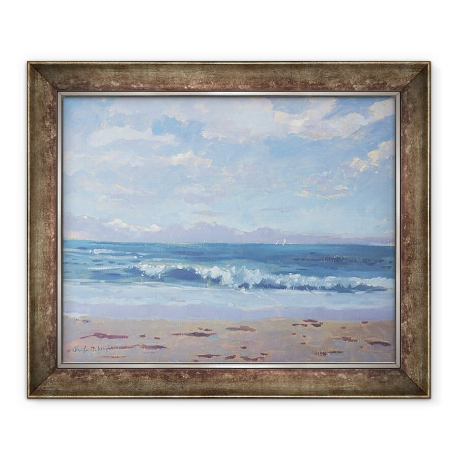 Tablou inramat - Jennifer Wright - Plaja Thurlestone, 50 x 60 cm