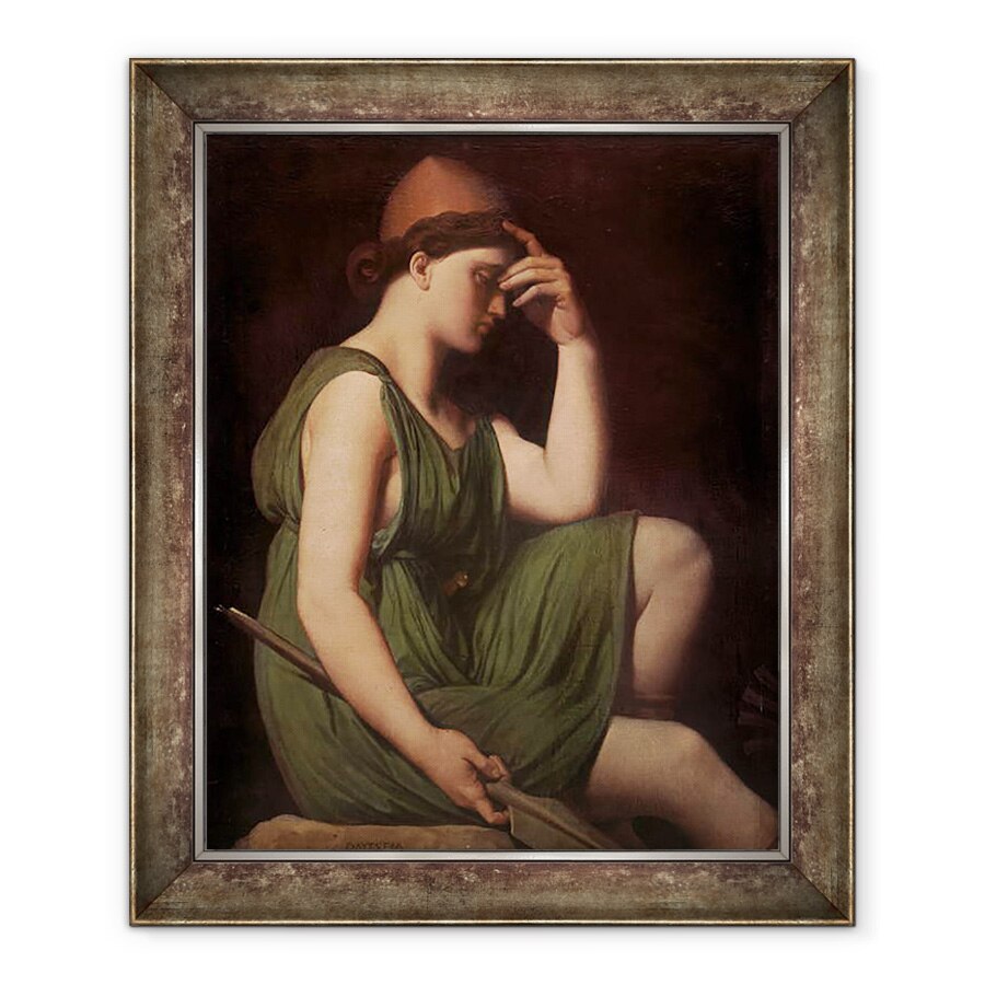 Tablou inramat - Jean Auguste Dominique Ingres - Ulise, studiu pentru apoteoza lui Homer, 90 x 110 cm
