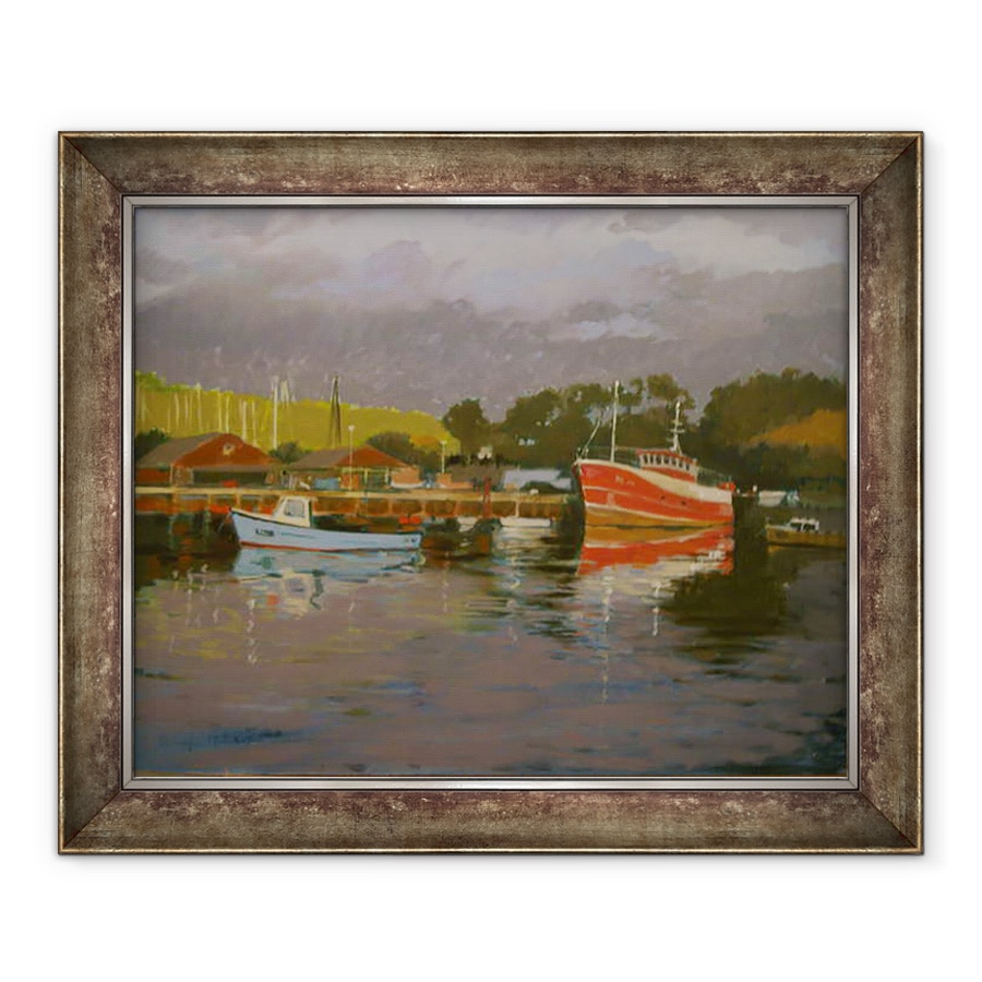 Tablou inramat - Jennifer Wright - Quay Pescarilor, 70 x 85 cm