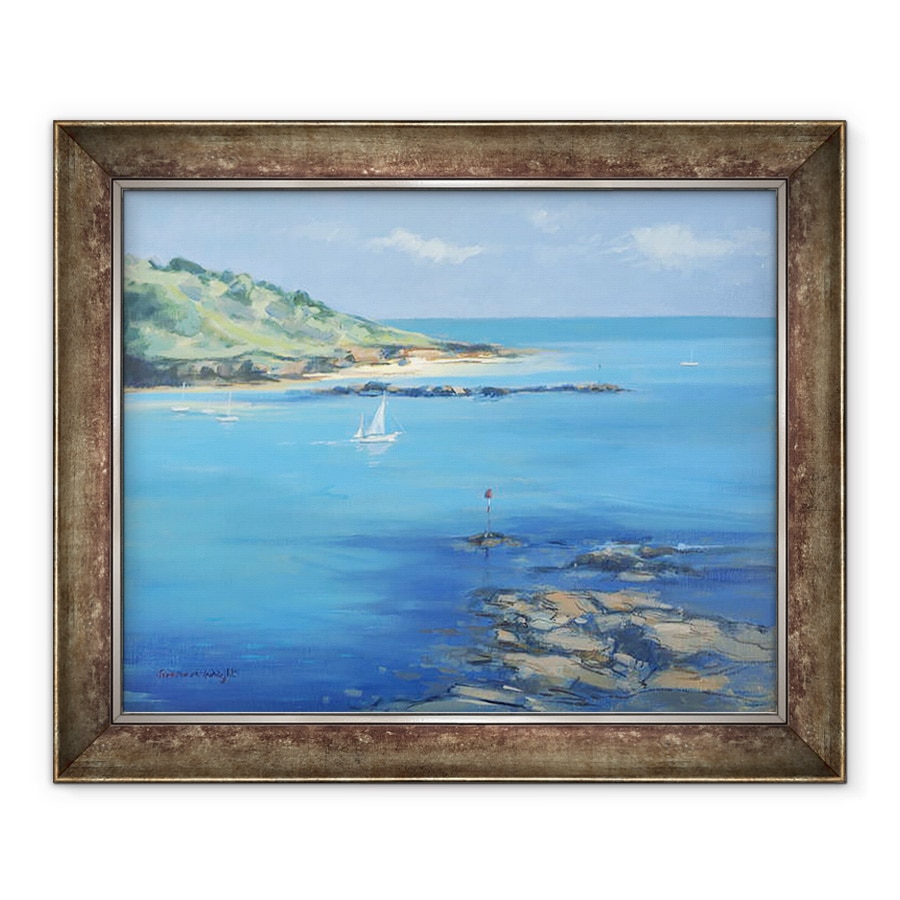 Tablou inramat - Jennifer Wright - Navigarea din Salcombe, 70 x 85 cm