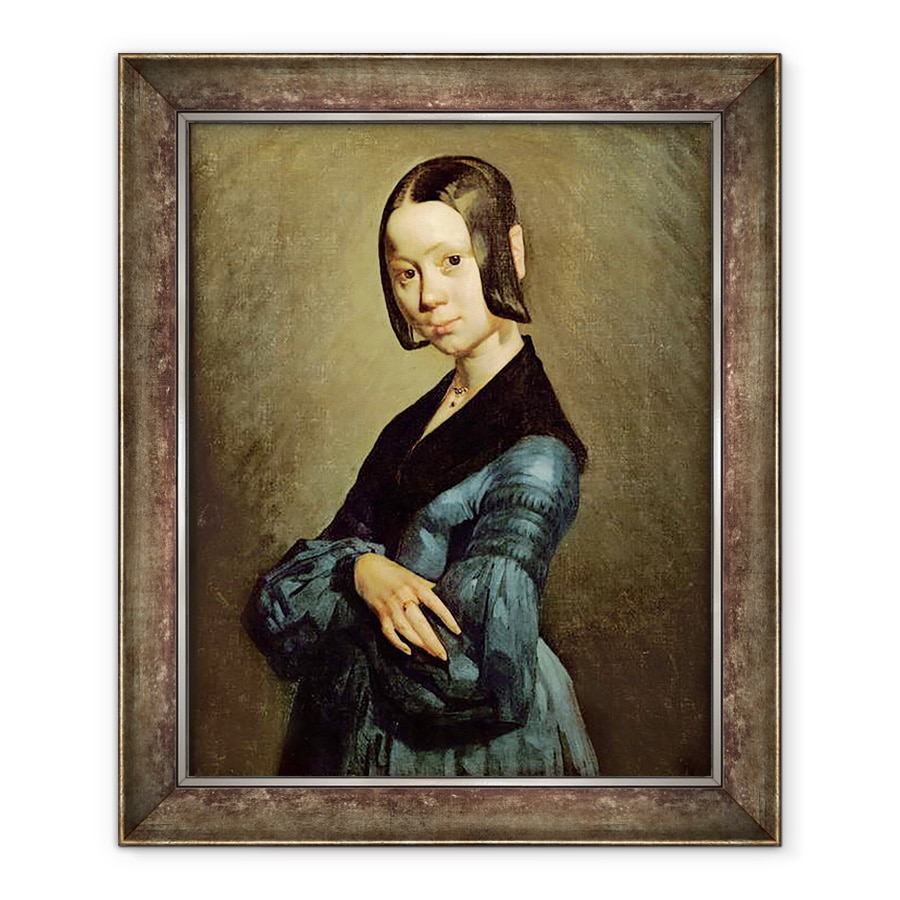 Tablou inramat - Jean-Francois Millet - Pauline Ono 1821-44 in albastru, 50 x 60 cm