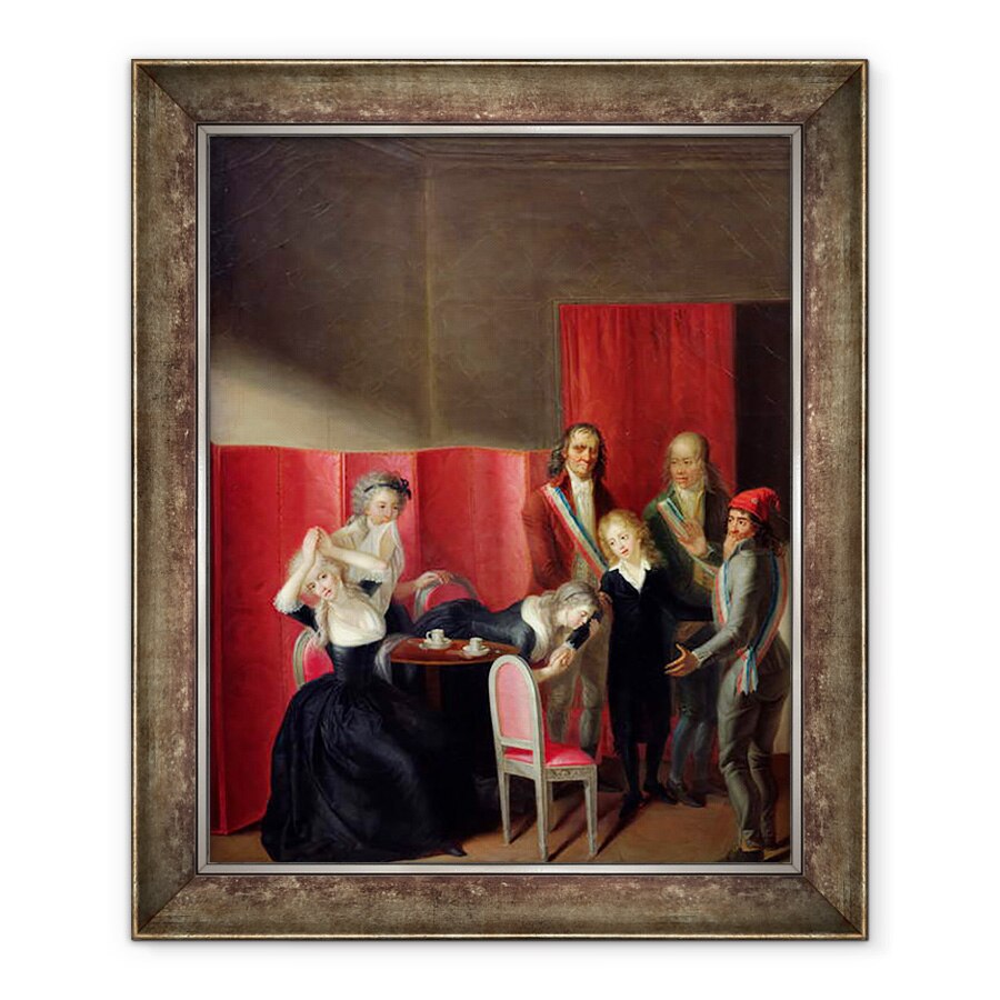 Tablou inramat - Jean-Jacques Hauer - Delfinul luat de la familia sa, 50 x 60 cm