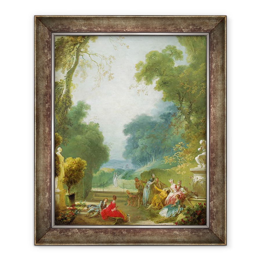 Tablou inramat - Jean-Honore Fragonard - Un joc de Hot Cockles, 70 x 85 cm