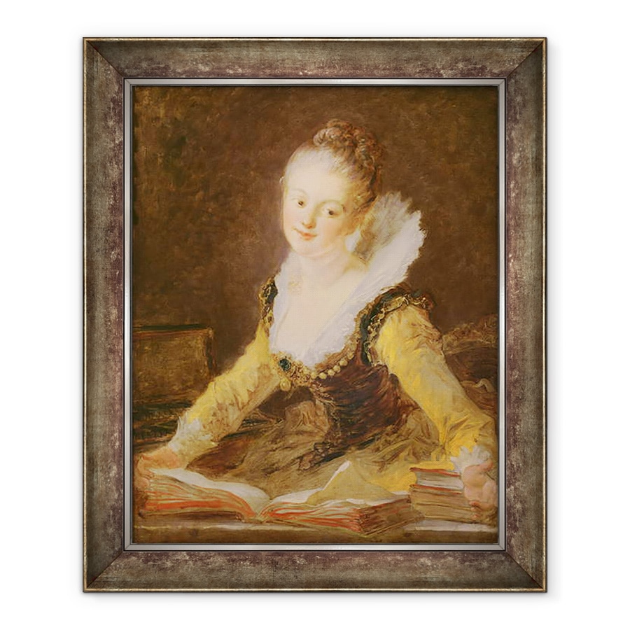 Tablou inramat - Jean-Honore Fragonard - Studiul, sau Cantecul, 70 x 85 cm