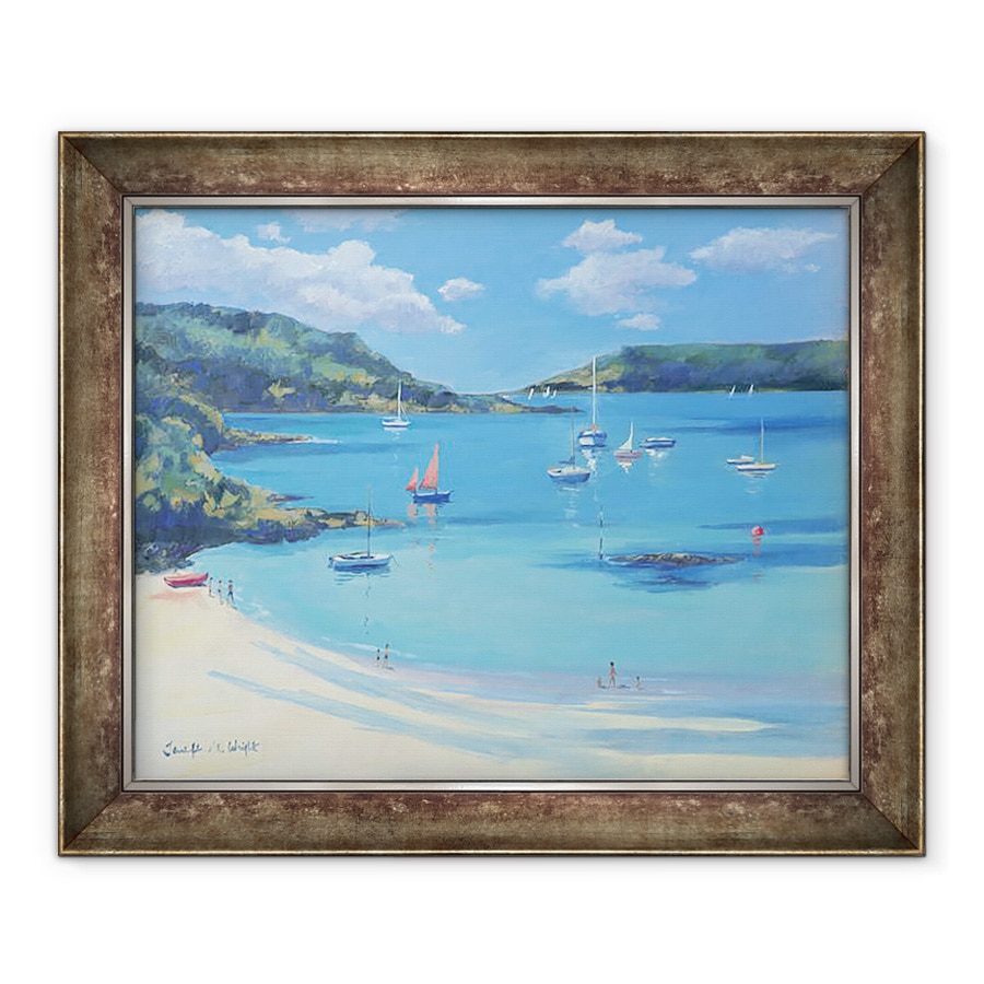 Tablou inramat - Jennifer Wright - Golful insorit, Salcombe, 70 x 85 cm