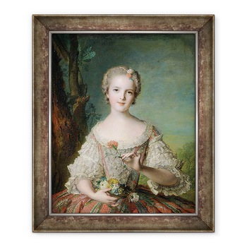 Tablou inramat - Jean-Marc Nattier - Portret De Madame Louise de France 1737-87 la Fontevrault, 50 x 60 cm Tablou inramat - Jean-Marc Nattier - Portret De Madame Louise de France 1737-87 la Fontevrault, 50 x 60 cm