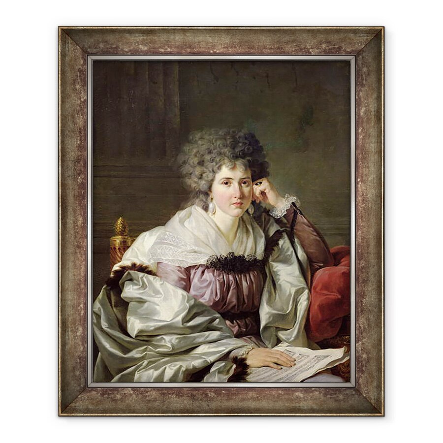 Tablou inramat - Jean Charles Nicaise Perrin - Doamna Nicaise Perrin, 90 x 110 cm