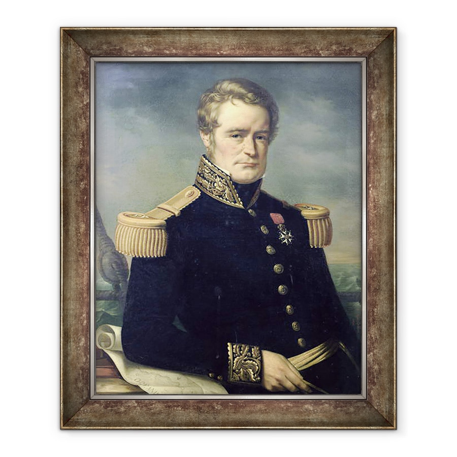 Tablou inramat - Jerome Cartellier - Portret De Jules Dumont dUrville 1790-1842 1845, 70 x 85 cm