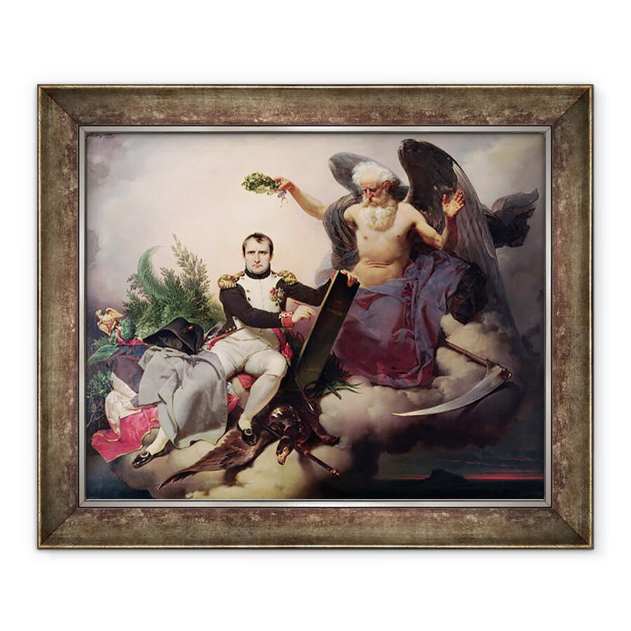 Tablou inramat - Jean Baptiste Mauzaisse - Napoleon 1769-1821 incoronat de Timp, 70 x 85 cm