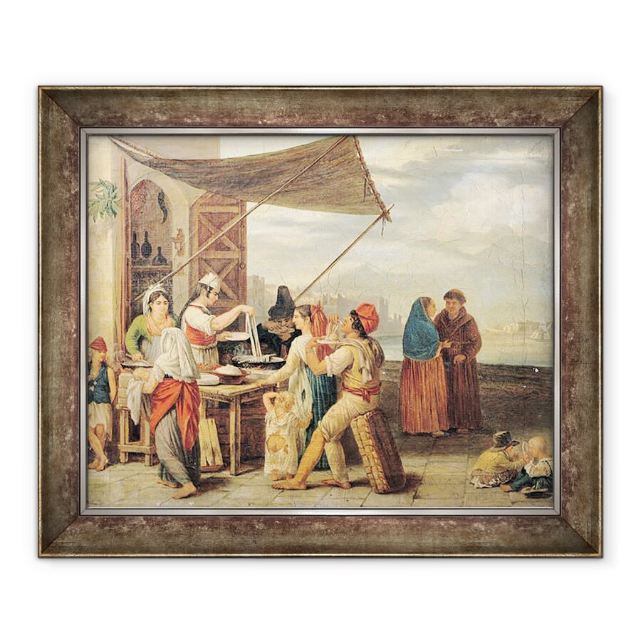 Tablou inramat - Jean Mieg - Piata Italiana, 50 x 60 cm