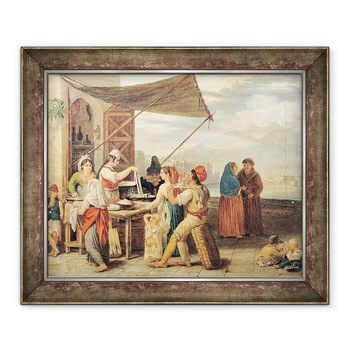 Tablou inramat - Jean Mieg - Piata Italiana, 90 x 110 cm Tablou inramat - Jean Mieg - Piata Italiana, 90 x 110 cm