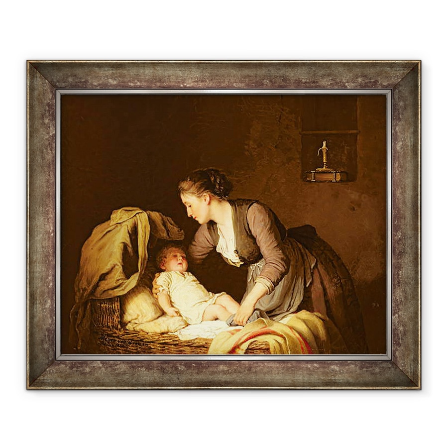 Tablou inramat - Johann Georg Meyer von Bremen - Dezbrac copilul, 70 x 85 cm