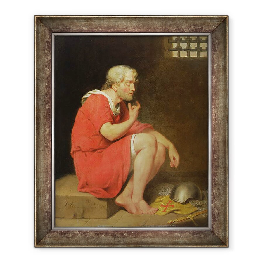 Tablou inramat - John Downman - Robert c.1054-1134 Duce de Normandia in inchisoare, 70 x 85 cm