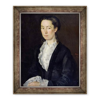 Tablou inramat - Jean-Jacques Henner - Portret De Adelaéde Mathilde Rousseaux, 1854, 50 x 60 cm Tablou inramat - Jean-Jacques Henner - Portret De Adelaéde Mathilde Rousseaux, 1854, 50 x 60 cm