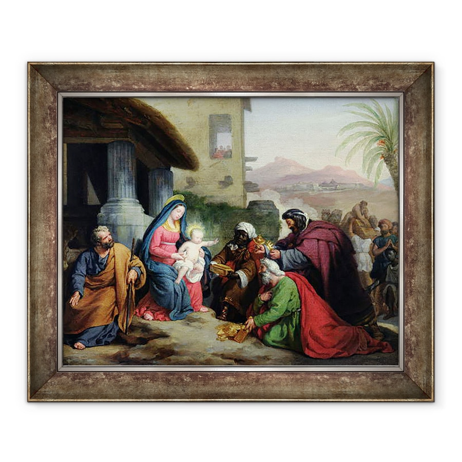 Tablou inramat - Jean Pierre Granger - Adorarea Magilor, 70 x 85 cm