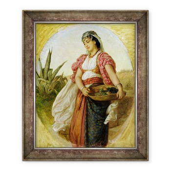 Tablou inramat - John Evan Hodgson - O femeie din Alger, 70 x 85 cm Tablou inramat - John Evan Hodgson - O femeie din Alger, 70 x 85 cm