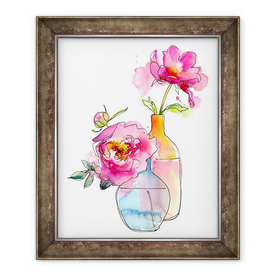 Tablou inramat - John Keeling - Bujor in vase, 2016, 70 x 85 cm