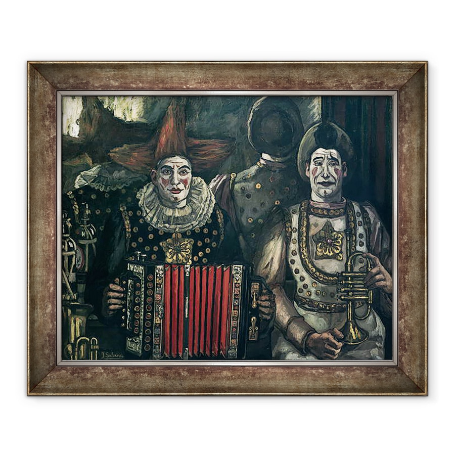 Tablou inramat - Jose Gutierrez Solana - Clovnii, 50 x 60 cm