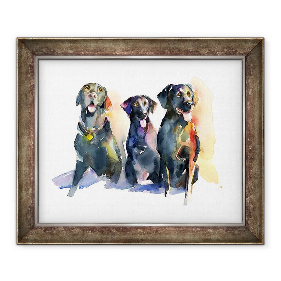 Tablou inramat - John Keeling - Trei laboratoare negre, 2015, 70 x 85 cm