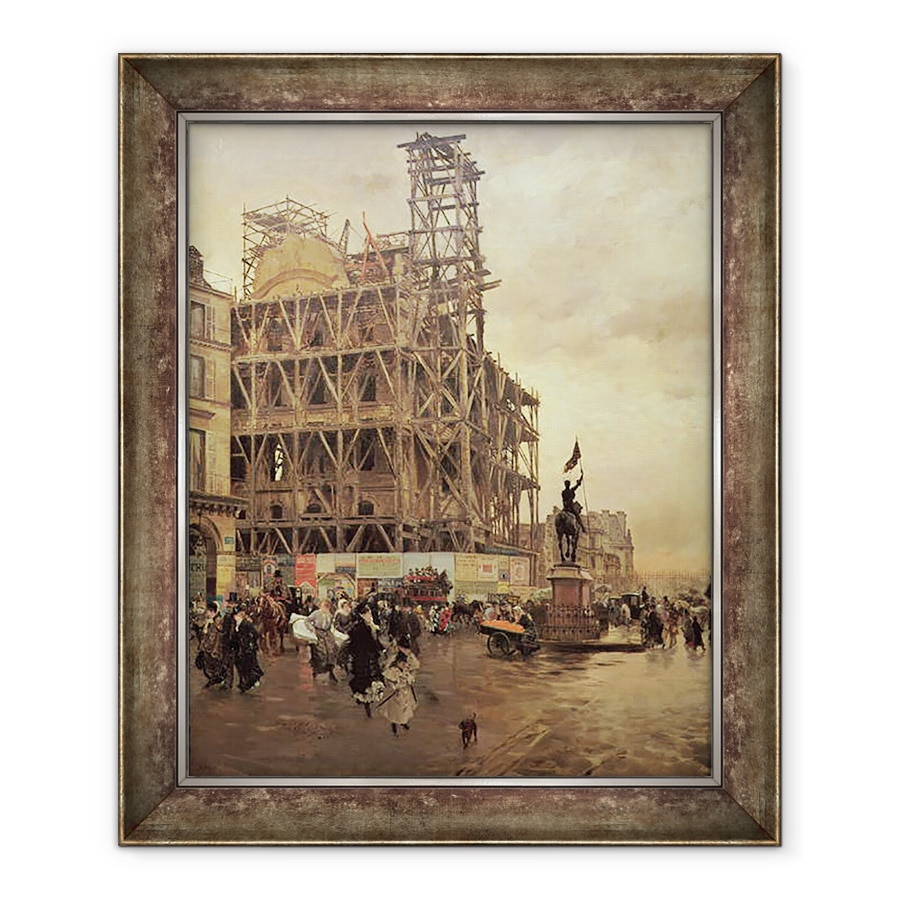 Tablou inramat - Joseph de Nittis - The Place des Pyramides, Paris, 50 x 60 cm