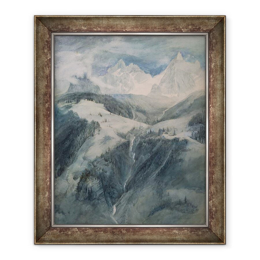 Tablou inramat - John Ruskin - La Cascade de la Folie, 70 x 85 cm