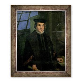 Tablou inramat - Jose Roldan - Cristofor Columb 1451-1506, 50 x 60 cm Tablou inramat - Jose Roldan - Cristofor Columb 1451-1506, 50 x 60 cm