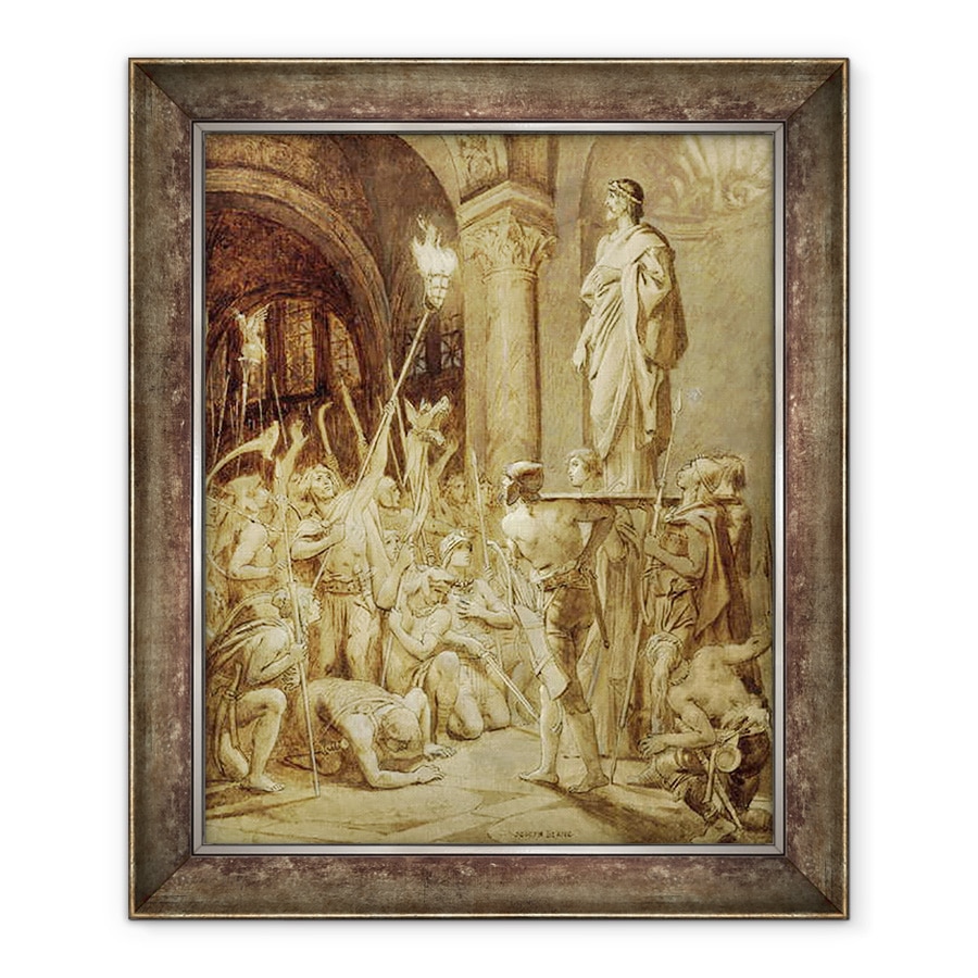 Tablou inramat - Joseph Paul Blanc - Clovis 465-511 Purtate pe scutul sau, 50 x 60 cm