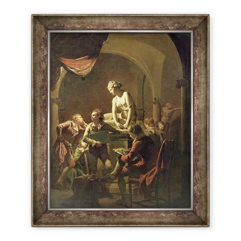 Tablou inramat - Joseph Wright of Derby - O Academie de Lamplight, 70 x 85 cm Tablou inramat - Joseph Wright of Derby - O Academie de Lamplight, 70 x 85 cm