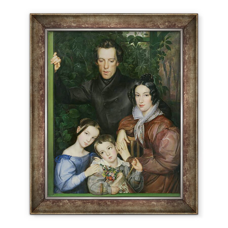 Tablou inramat - Johann Friedrich Dieterich - Familia Rauter, 70 x 85 cm