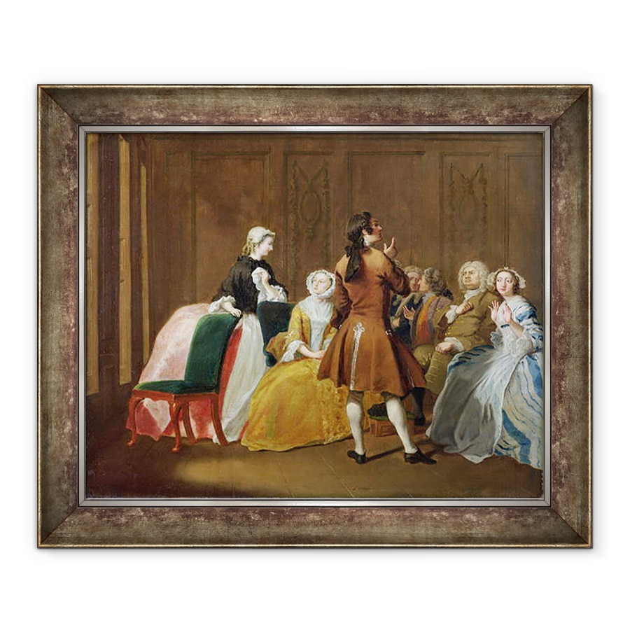 Tablou inramat - Joseph Highmore - Familia Harlowe, de la Clarissa a lui Samuel Richardson, 50 x 60 cm