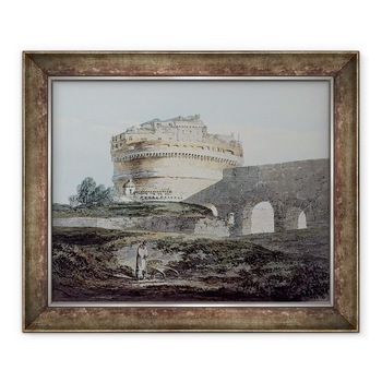 Tablou inramat - Joseph Mallord William Turner - Castelul San Angelo, 70 x 85 cm Tablou inramat - Joseph Mallord William Turner - Castelul San Angelo, 70 x 85 cm