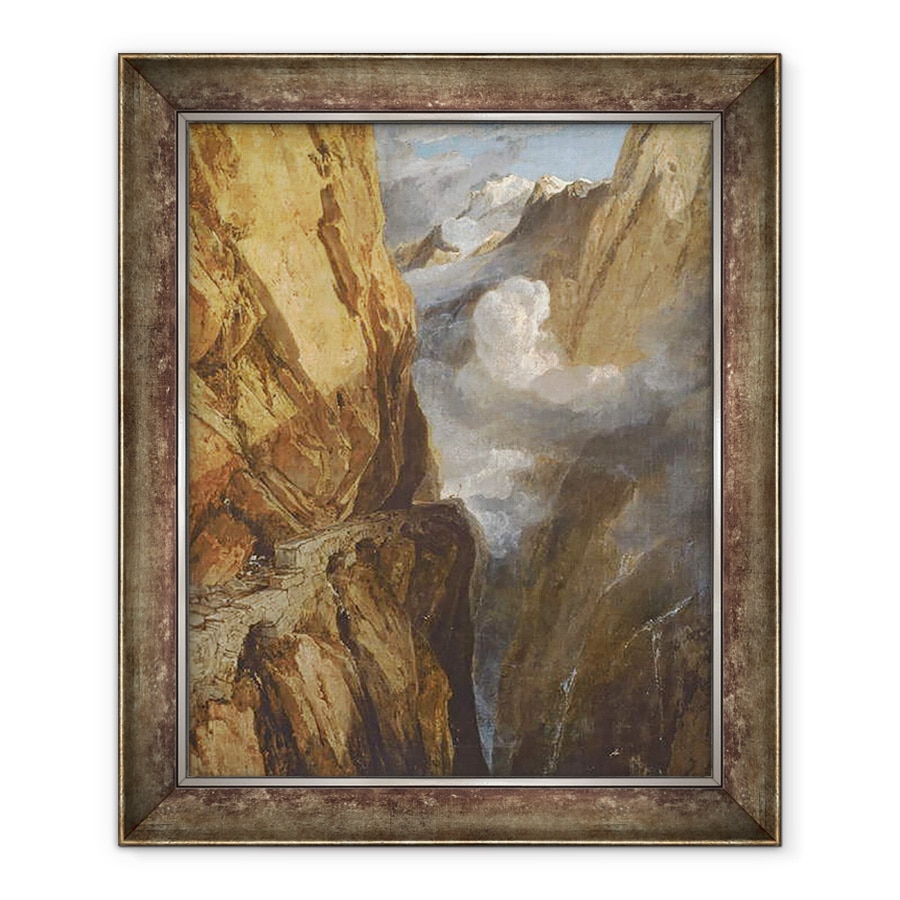 Tablou inramat - Joseph Mallord William Turner - Trecatoarea Sfantului Gotthard, Elvetia, 70 x 85 cm