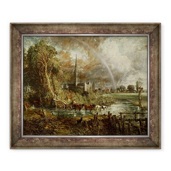 Tablou inramat - John Constable - Catedrala Salisbury din pajisti, 70 x 85 cm Tablou inramat - John Constable - Catedrala Salisbury din pajisti, 70 x 85 cm
