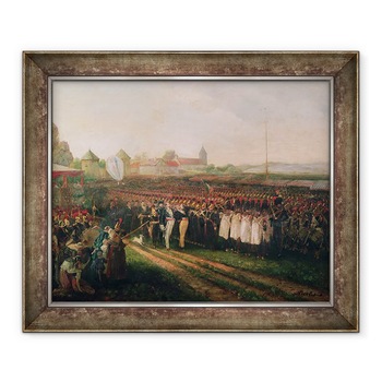 Tablou inramat - Joseph Navlet - Revizuirea Garzii Nationale si a Brigazii de Pompieri, 70 x 85 cm Tablou inramat - Joseph Navlet - Revizuirea Garzii Nationale si a Brigazii de Pompieri, 70 x 85 cm